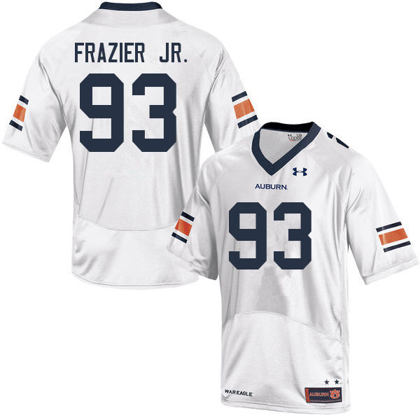 Auburn Tigers Men's Joe Frazier Jr. #93 White Under Armour Stitched College 2022 NCAA Authentic Football Jersey ZKP2474BV